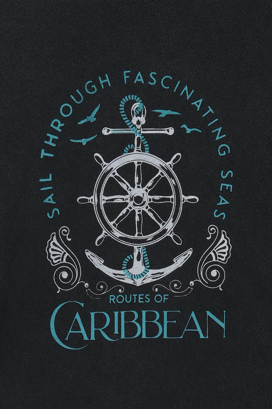 Caribbean Stone Washed Oversized Tshirt - Unisex