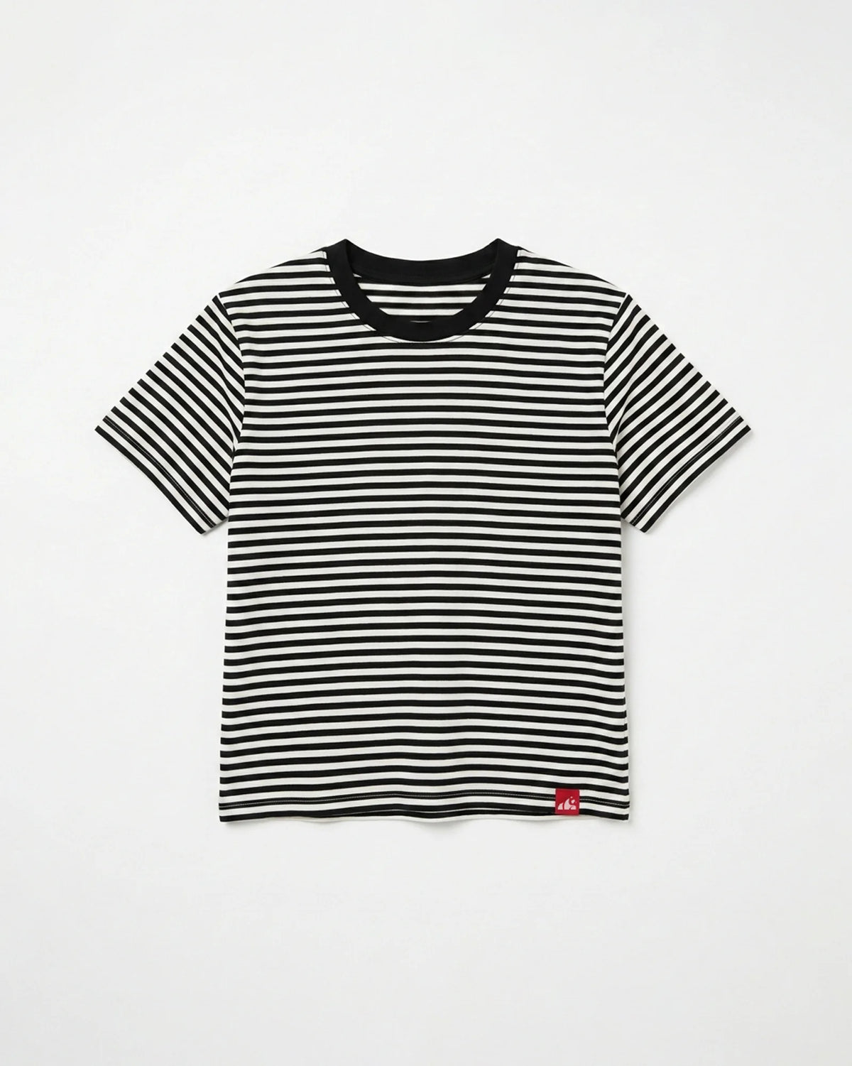 women's stripe tee - black
