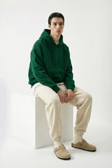 Lazywear Essential Hoodie — Forest Green — M